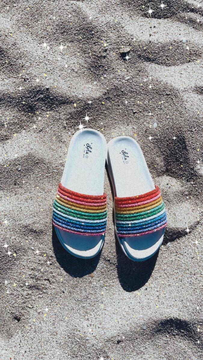 Glitter Rainbow Slides