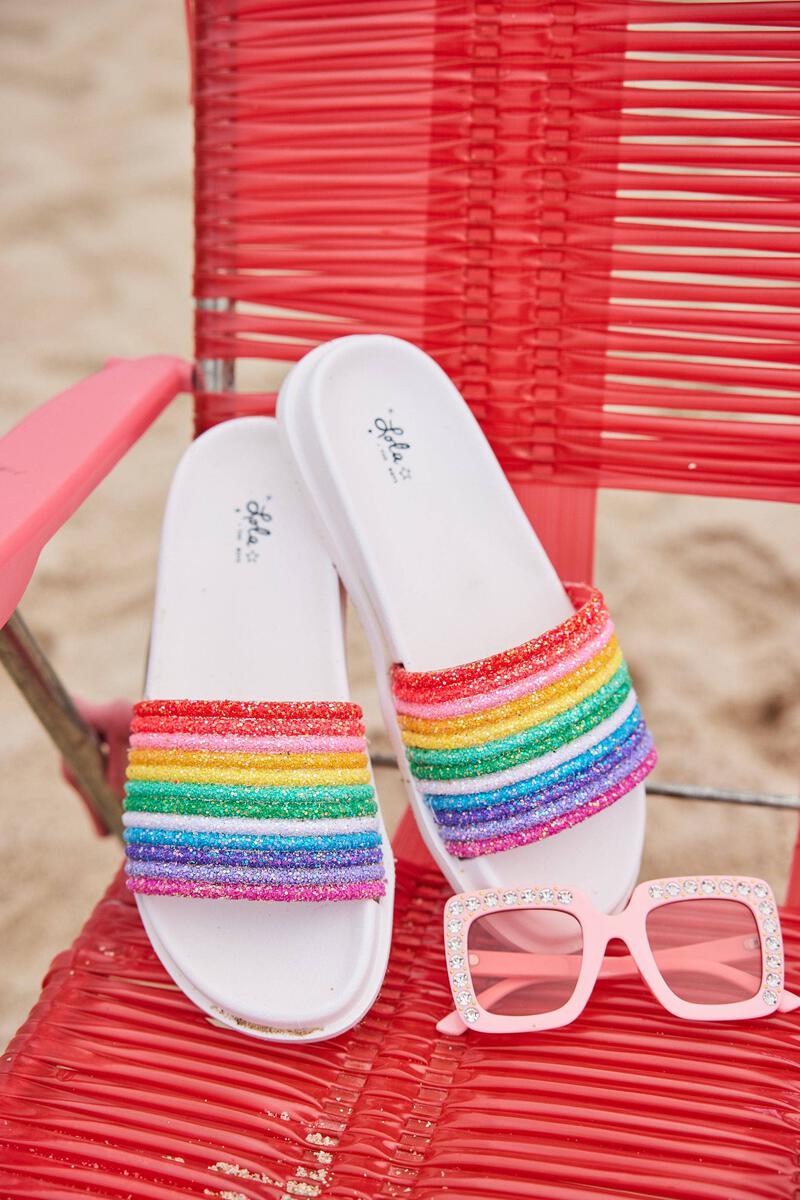 Glitter Rainbow Slides