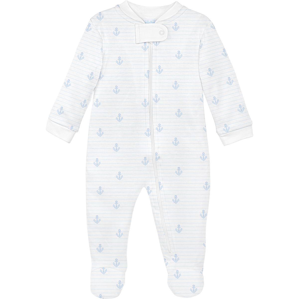 ANCHORS AND STRIPES – ZIPPER FOOTIE