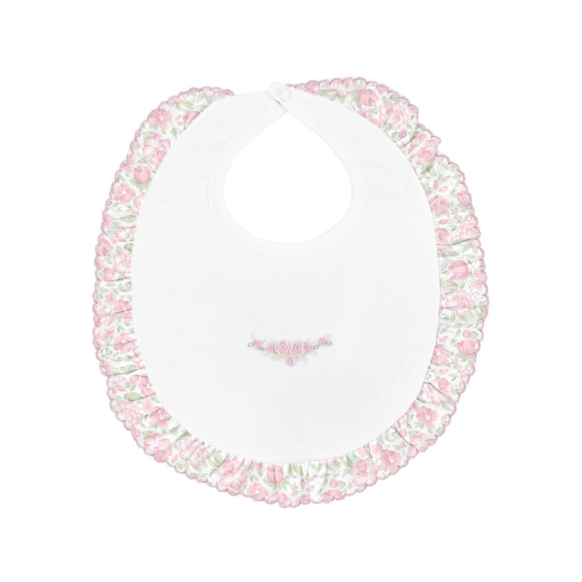 ELEGANT PINK FLORAL Bib