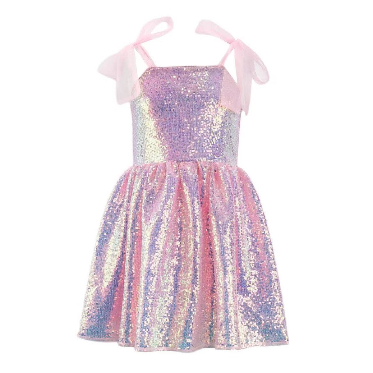 pastel sequin dress Long Prom with Lace-Up Open Back Periwinkle / 20 coloured embellished sequins Time Warp Unicorn Sequin Mod