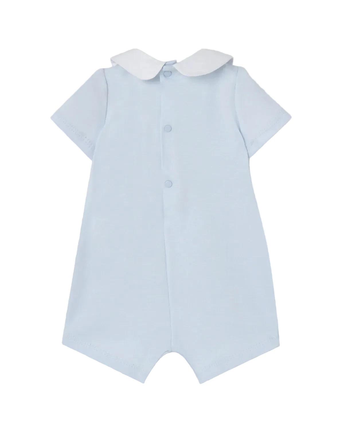 Knit Romper Chalk Blue