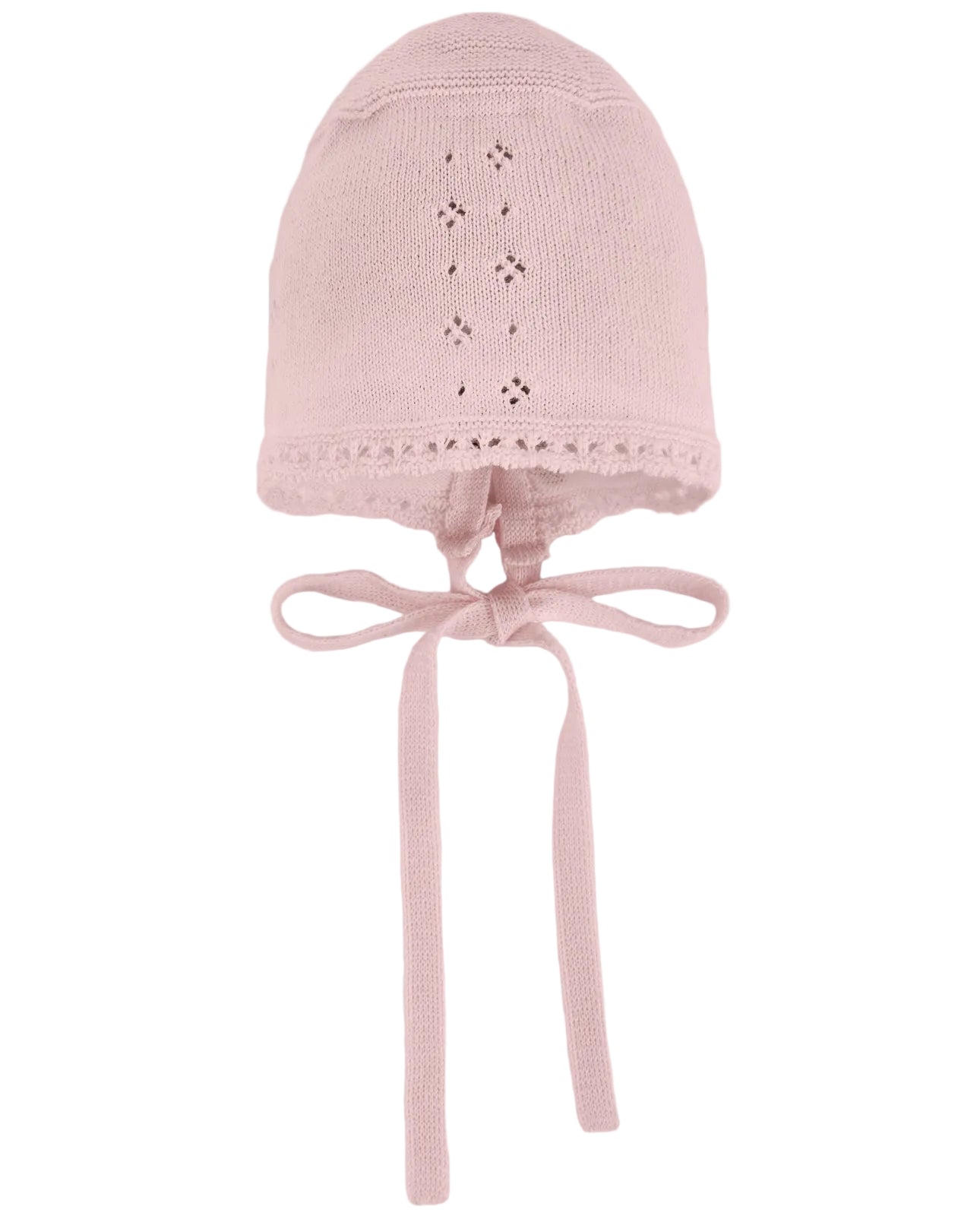 Knit Newborn Bonnet Pastel Pink