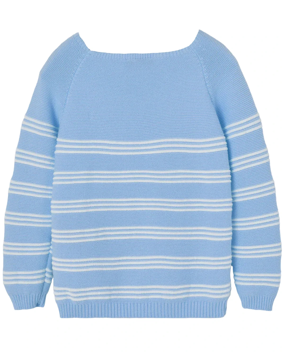 Elsora Knit Sweater DeepBlue/White