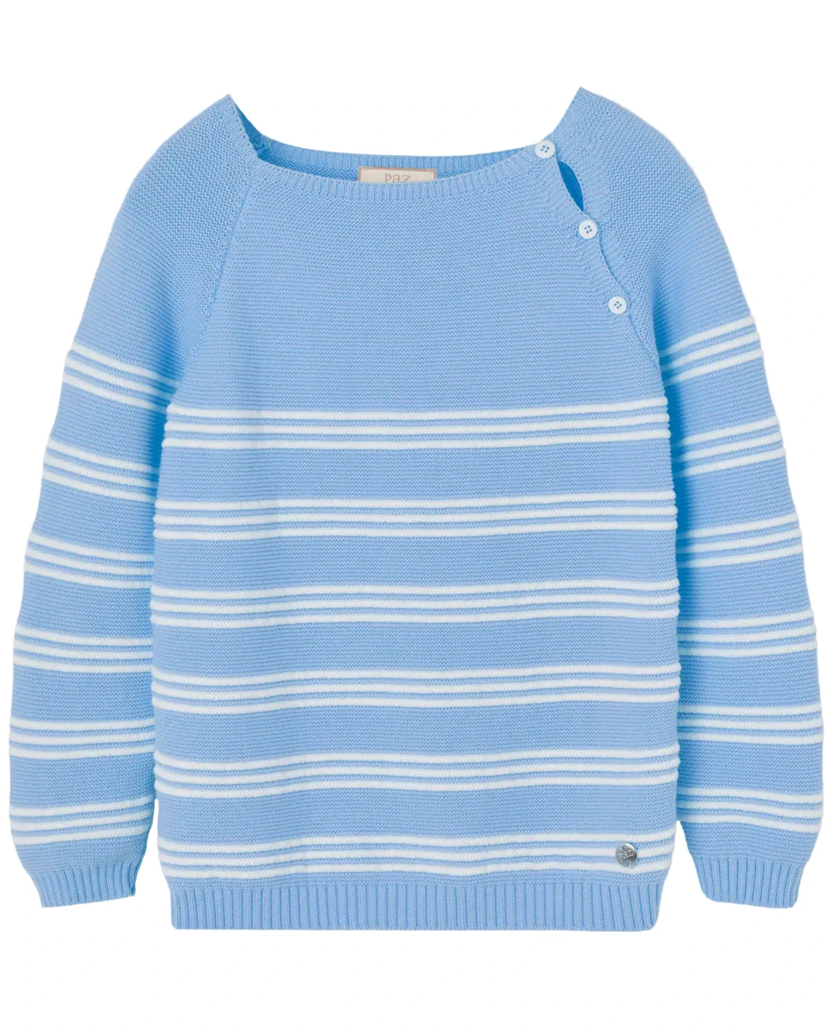 Elsora Knit Sweater DeepBlue/White