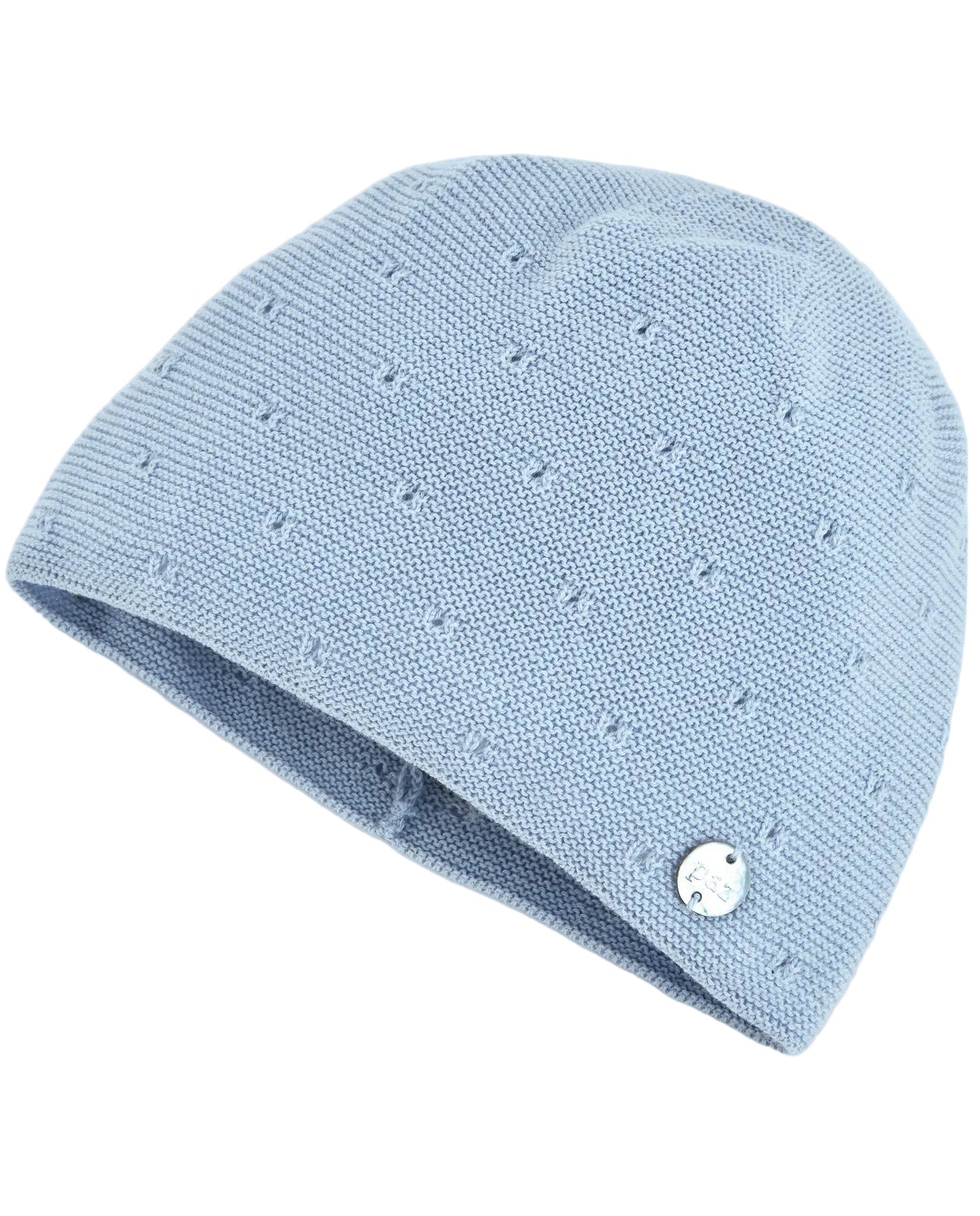 Knit Newborn Hat Pastel Blue