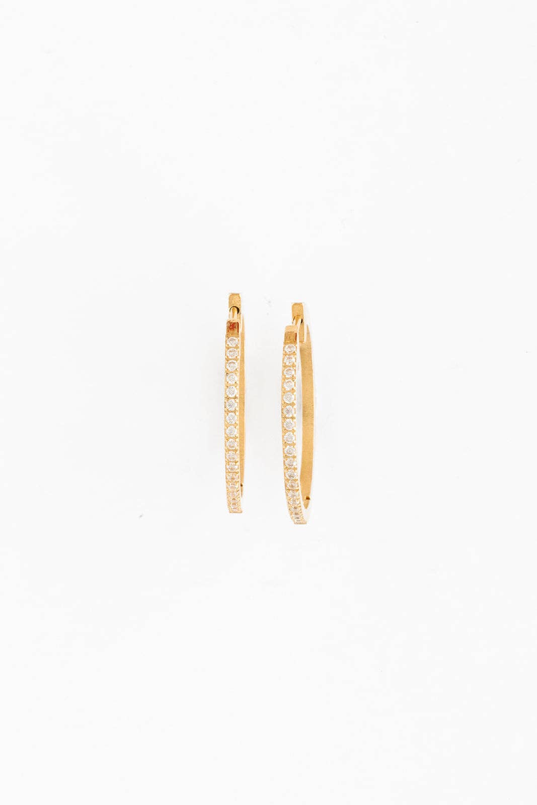 Large Diamond Hoop Earrings - Hypoallergenic, Girl Gift