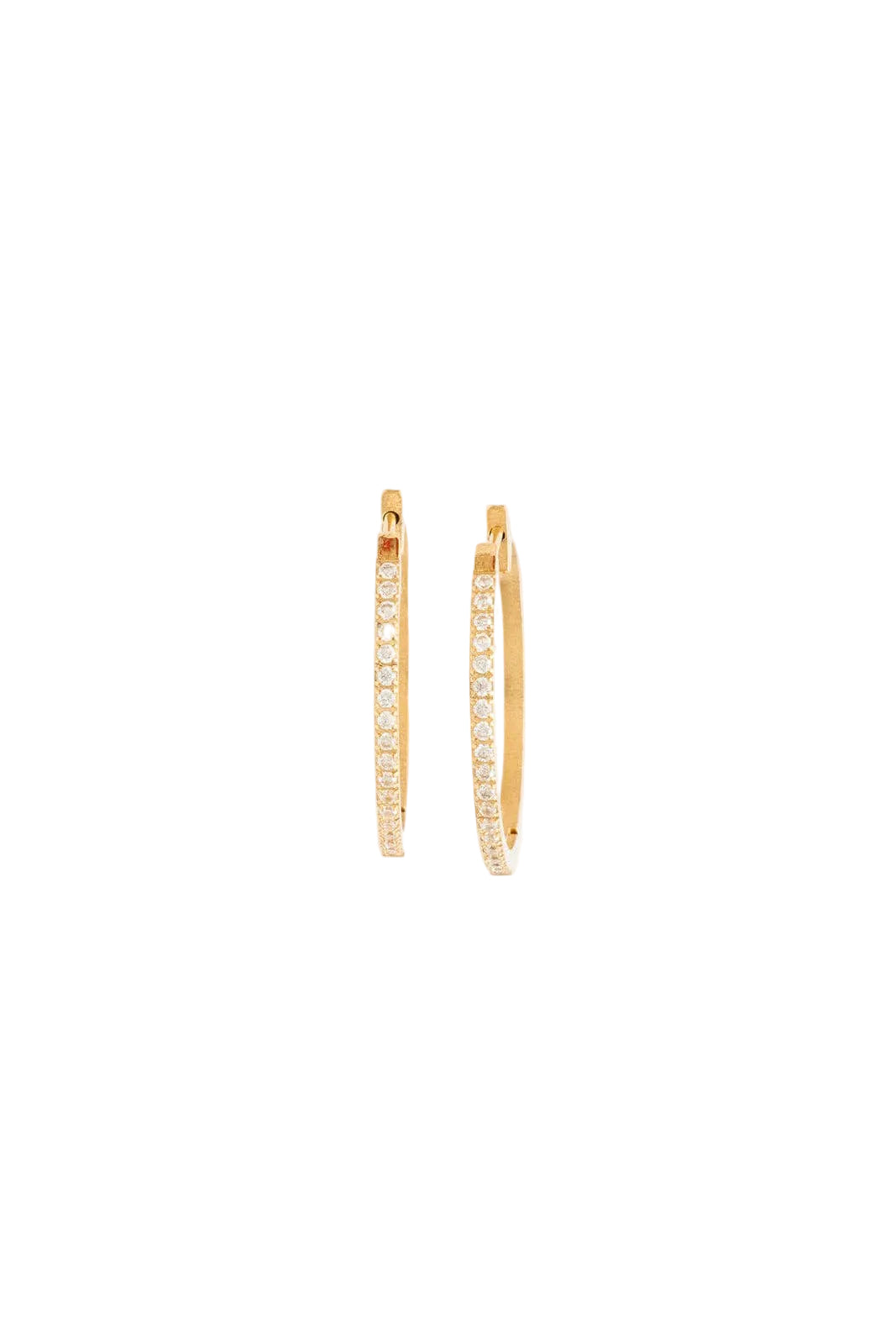 Large Diamond Hoop Earrings - Hypoallergenic, Girl Gift