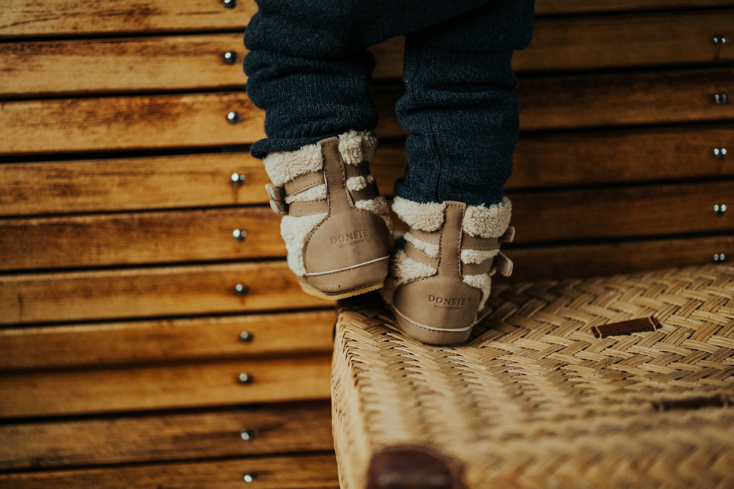 Larisso Booties | Beige Curly Faux Fur 25