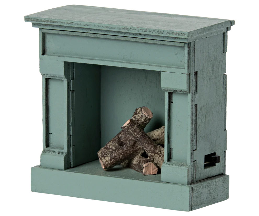 Fireplace, Mouse - Blue