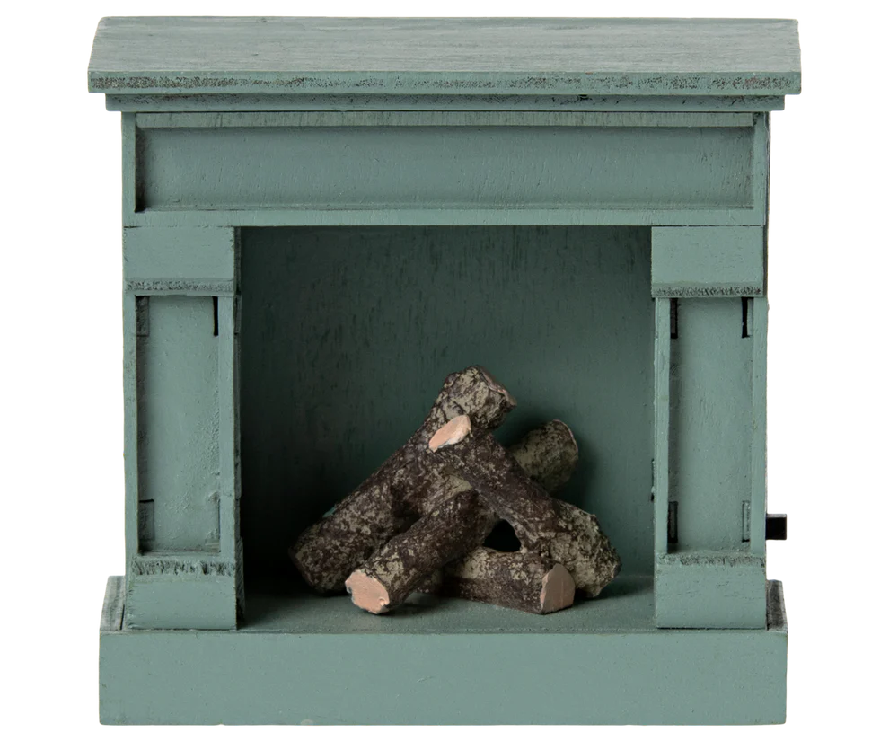 Fireplace, Mouse - Blue