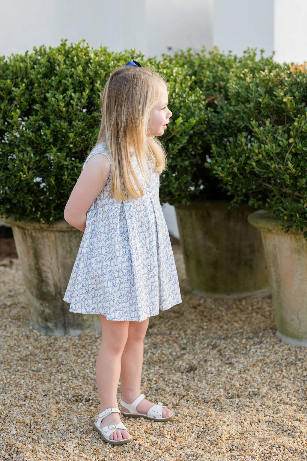 Penny Pleat Dress Anchors Knit