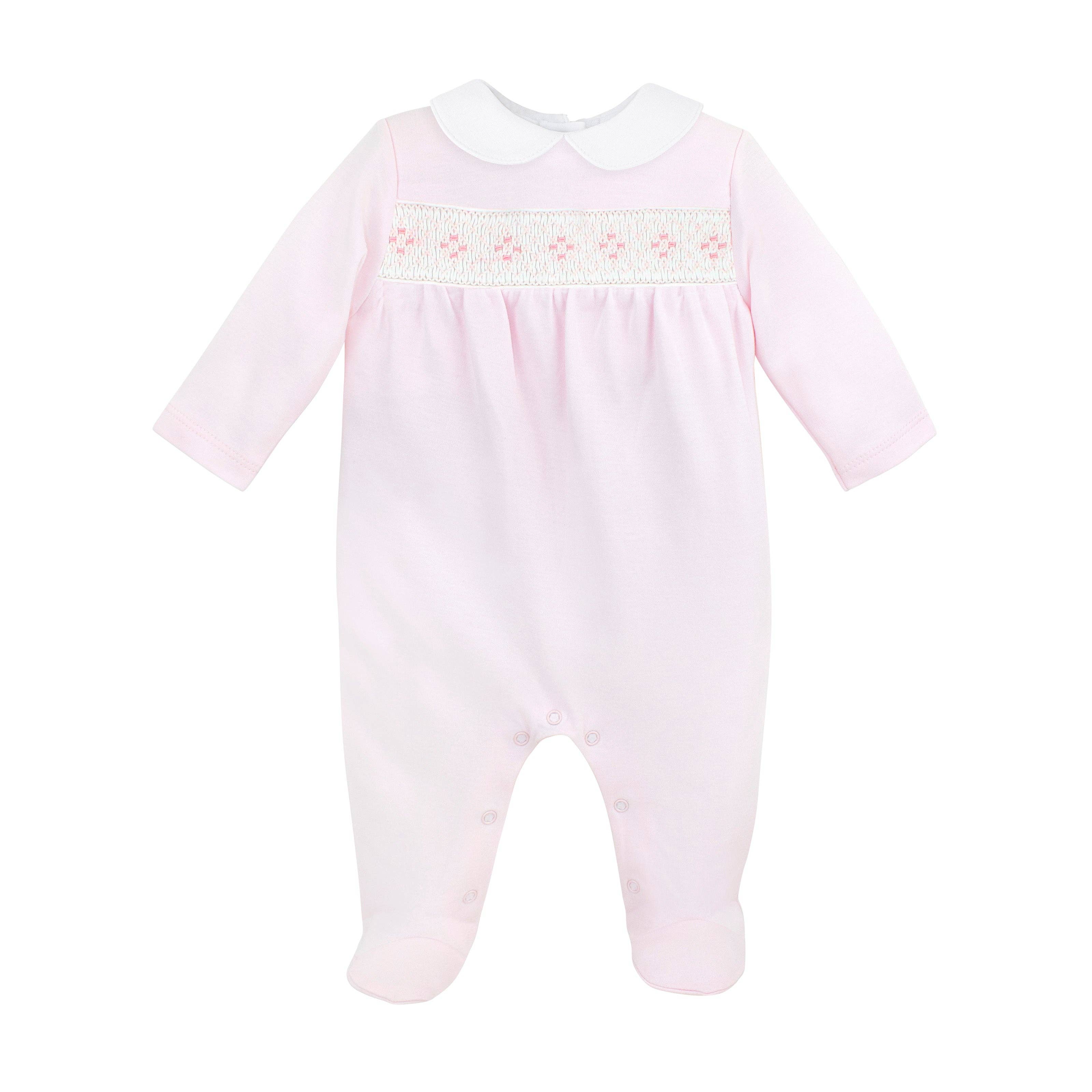 Collection Smock Embroidery Footie | Baby Girl