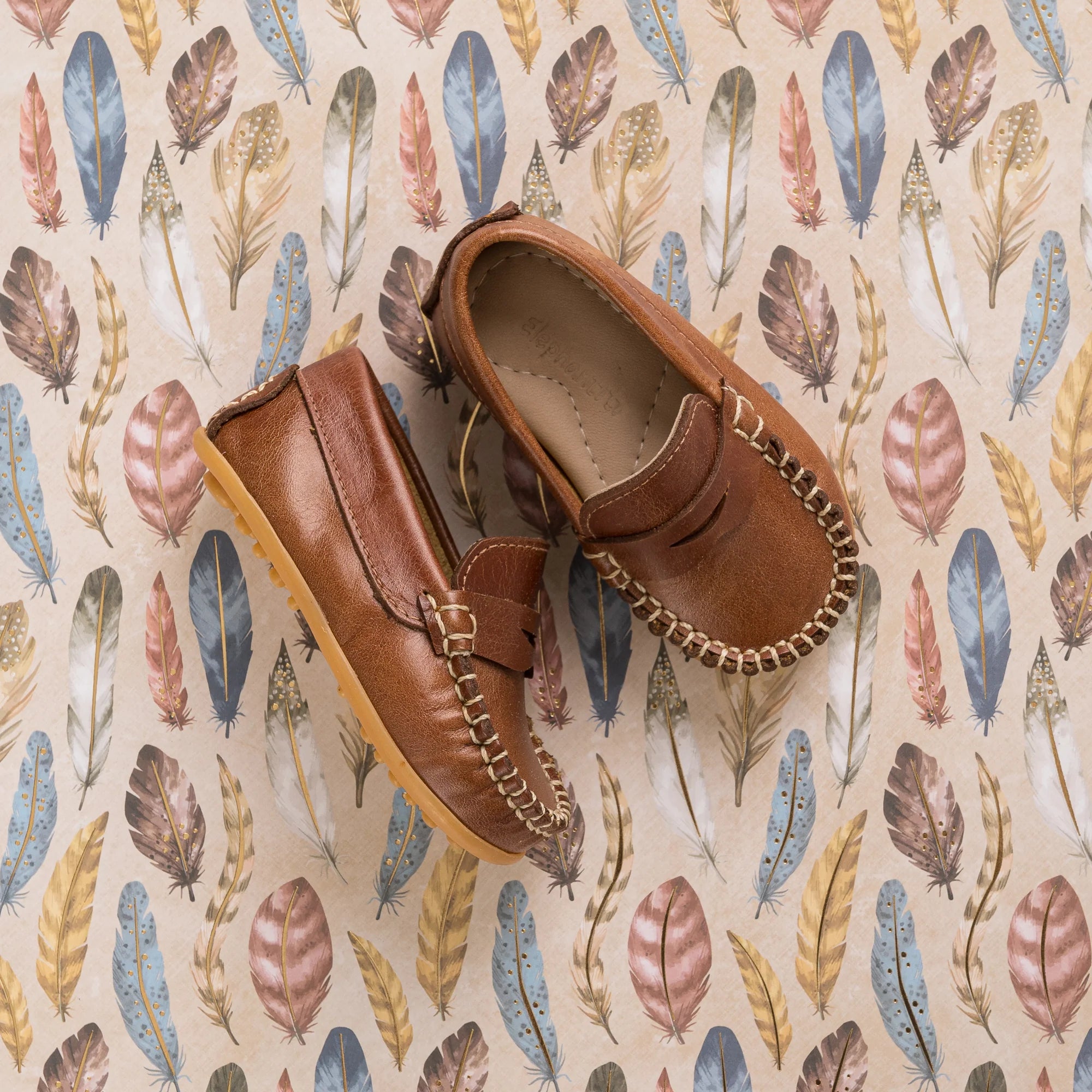 Alex Driver Moccassin Natural Leather F26