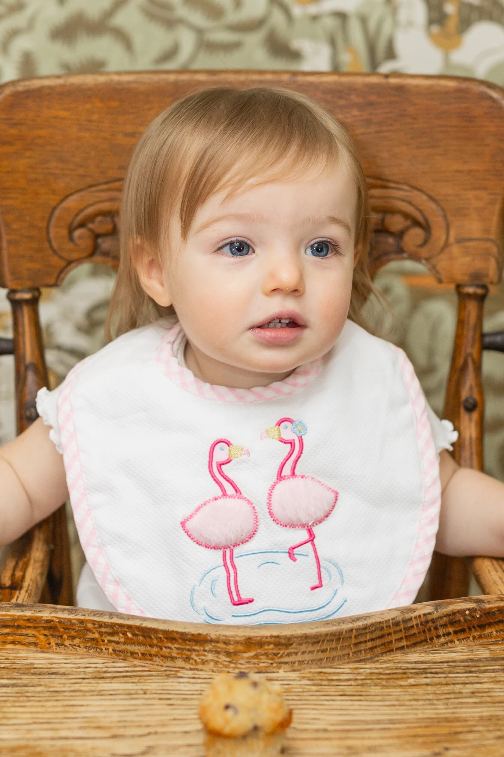 Flamingo Applique Basic Bib