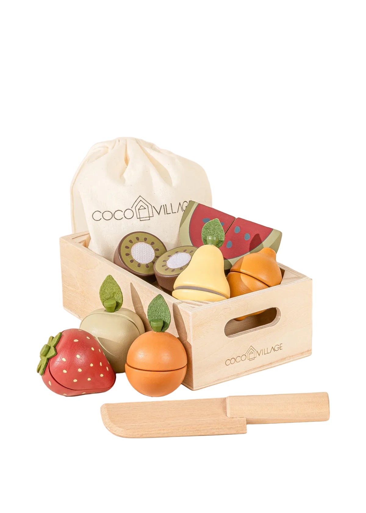 Wooden Fruits playset