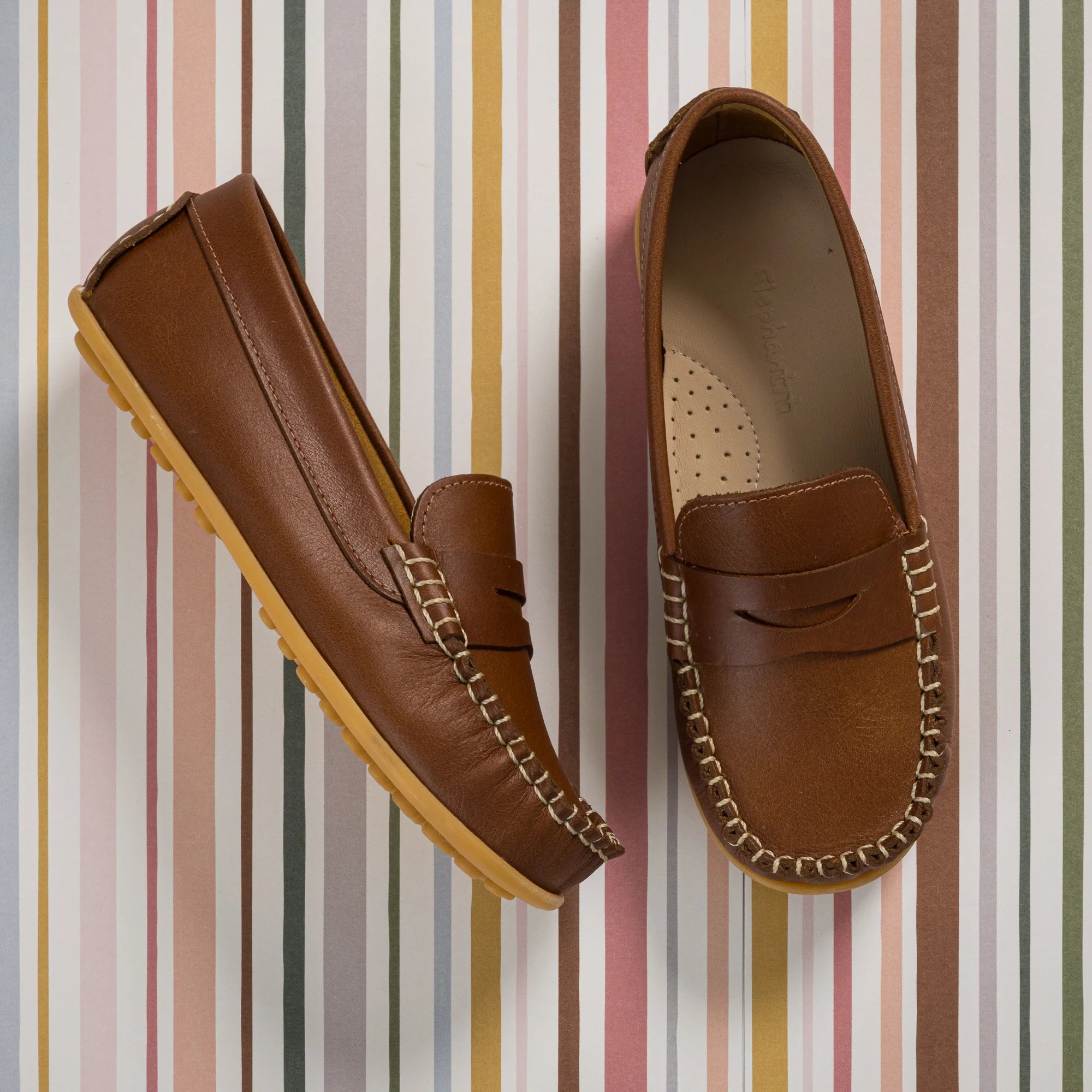 Alex Driver Moccassin Natural Leather F26