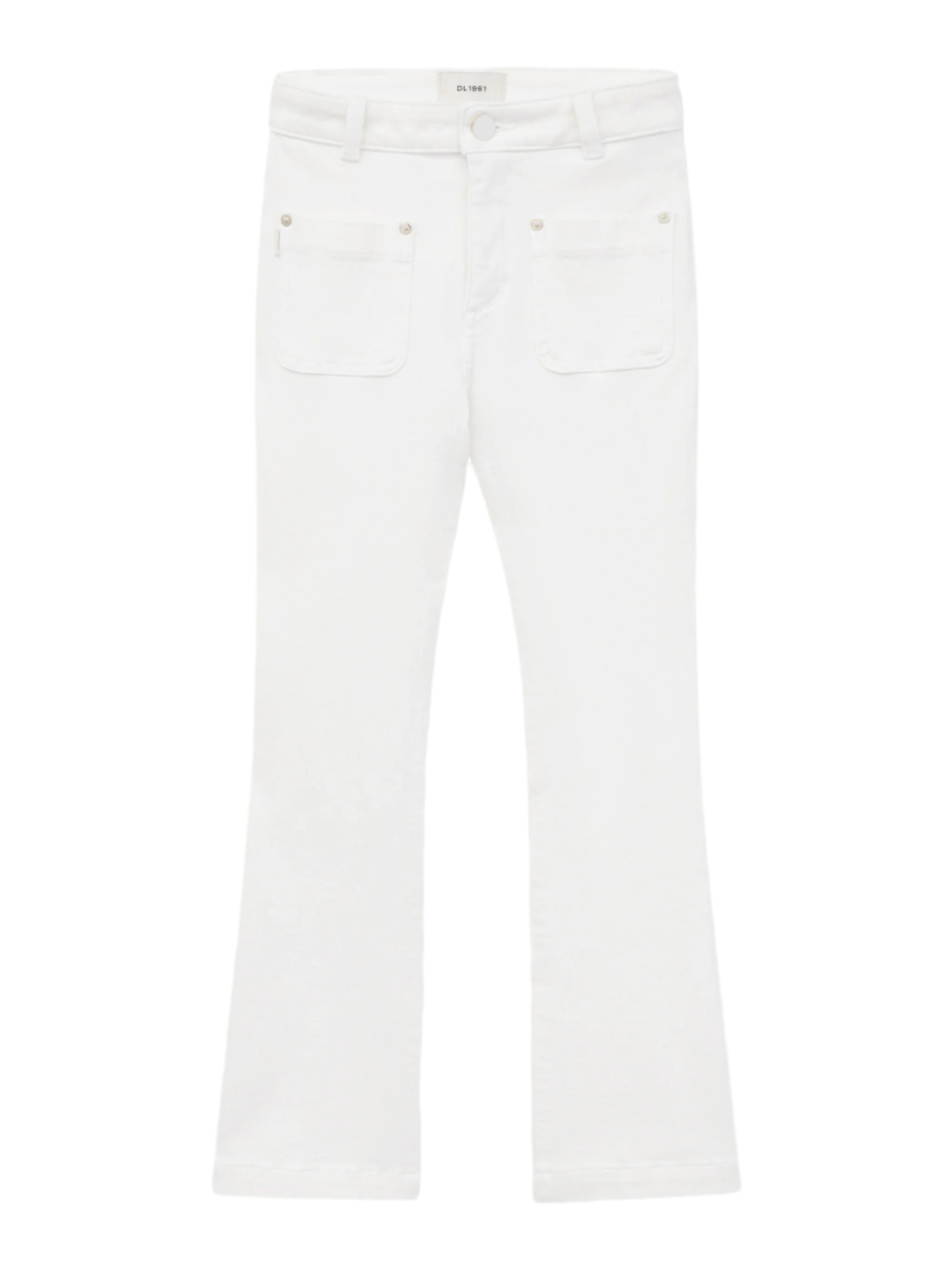 Claire Boot Jeans High Rise in White