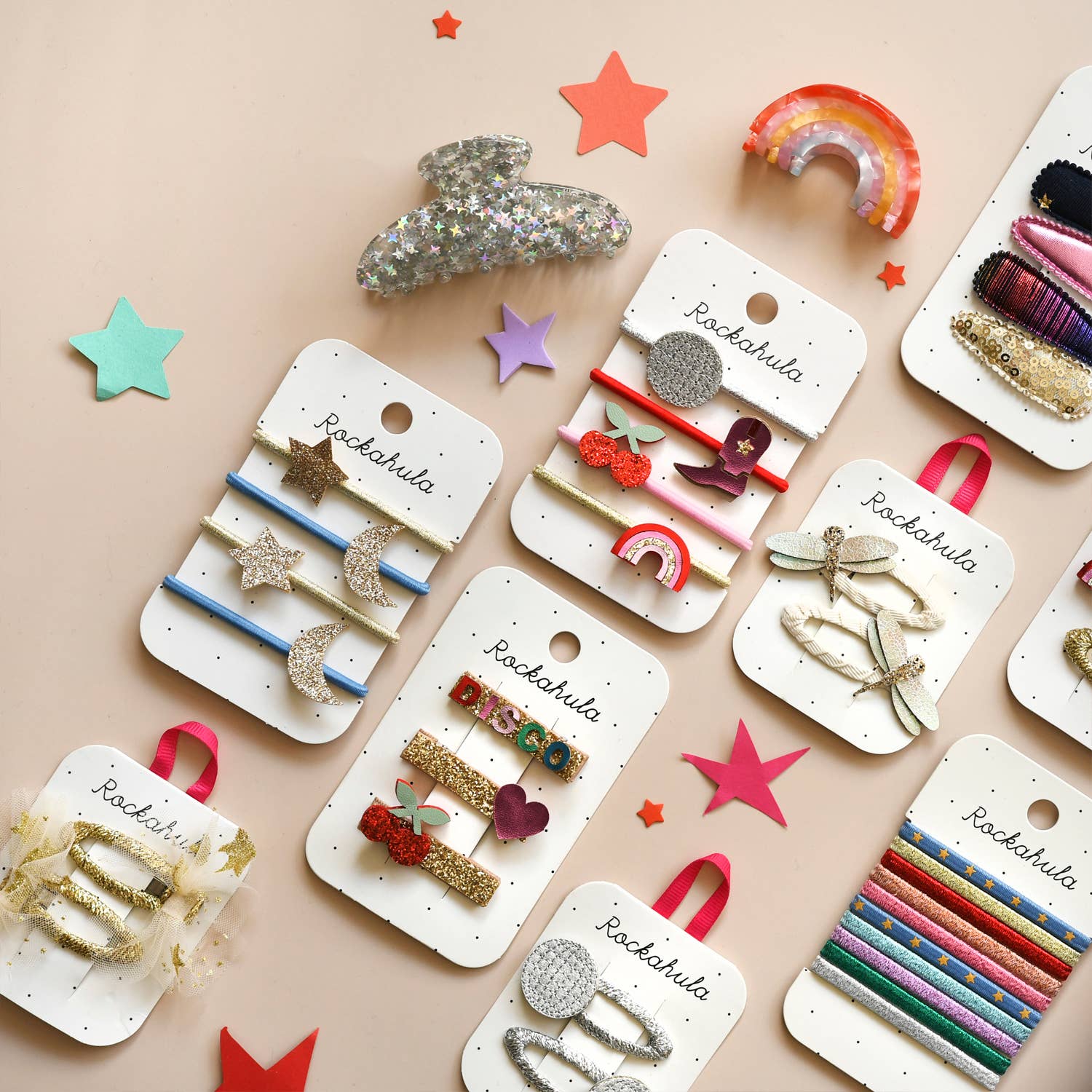 Starry Tulle Clips
