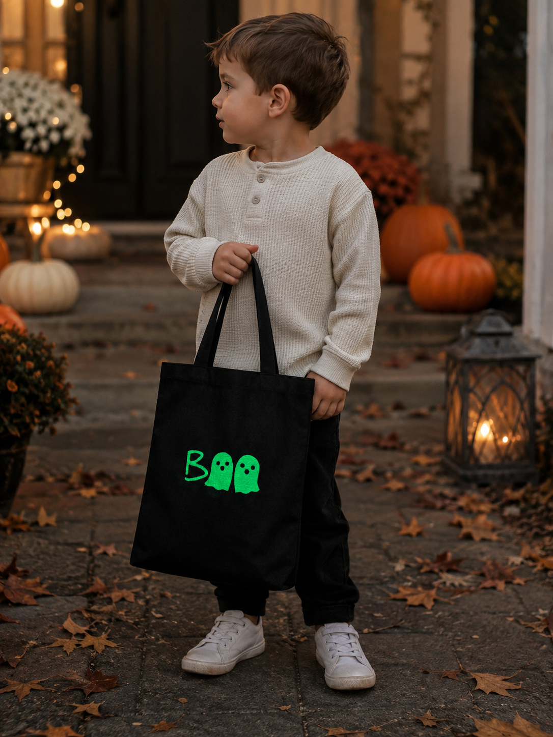 Halloween Black Boo Bag - Glow in the Dark