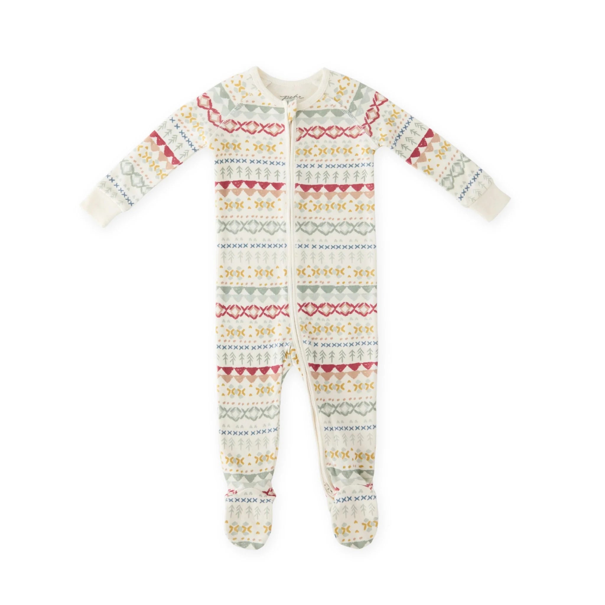 Ribbed Baby Sleeper Fair Isle