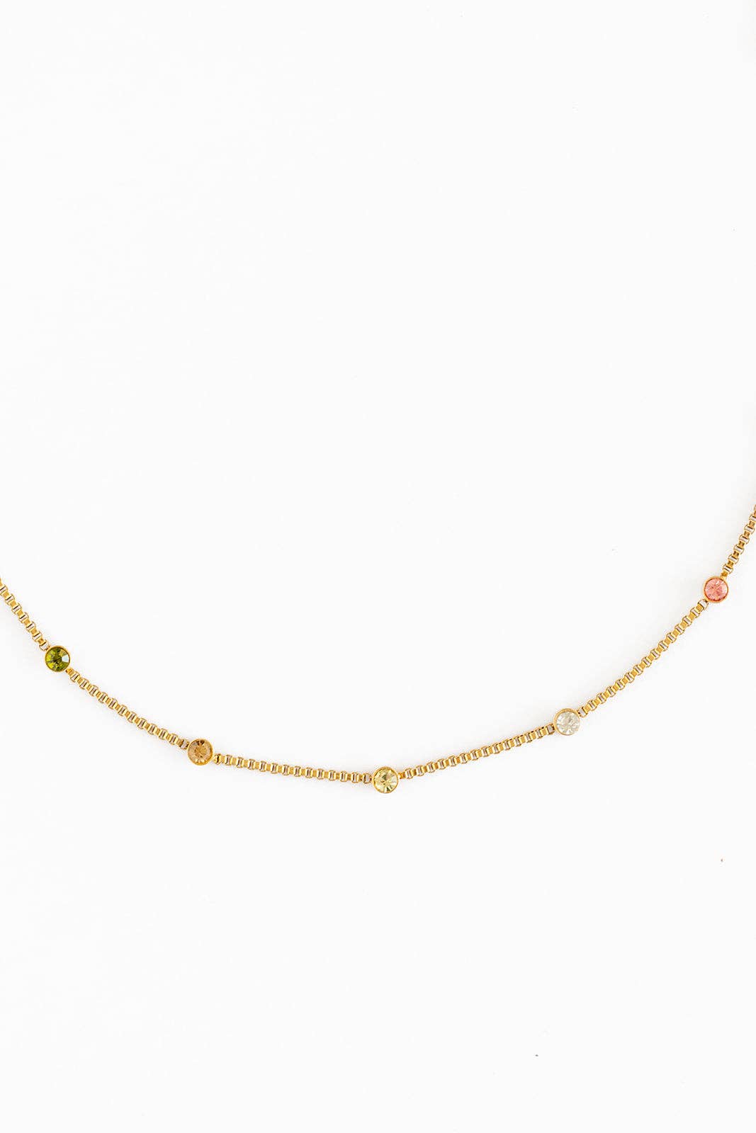 Rainbow Gem Necklace