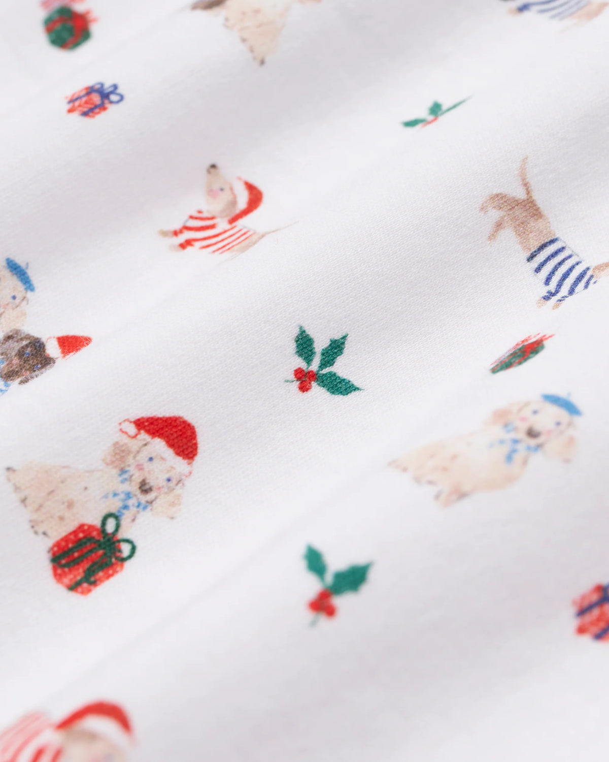 Kid's Pima Snug Fit Pajama Set in Woof De Noel