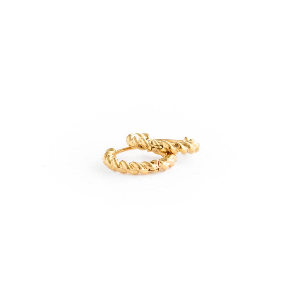 Braided Hoop Earrings - Hypoallergenic, Girl Gift