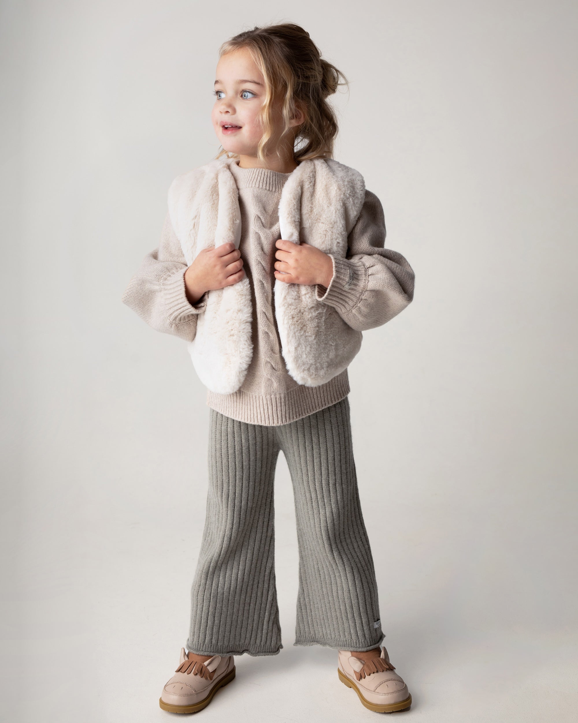 Pimmy Gilet Off-white Teddy F26