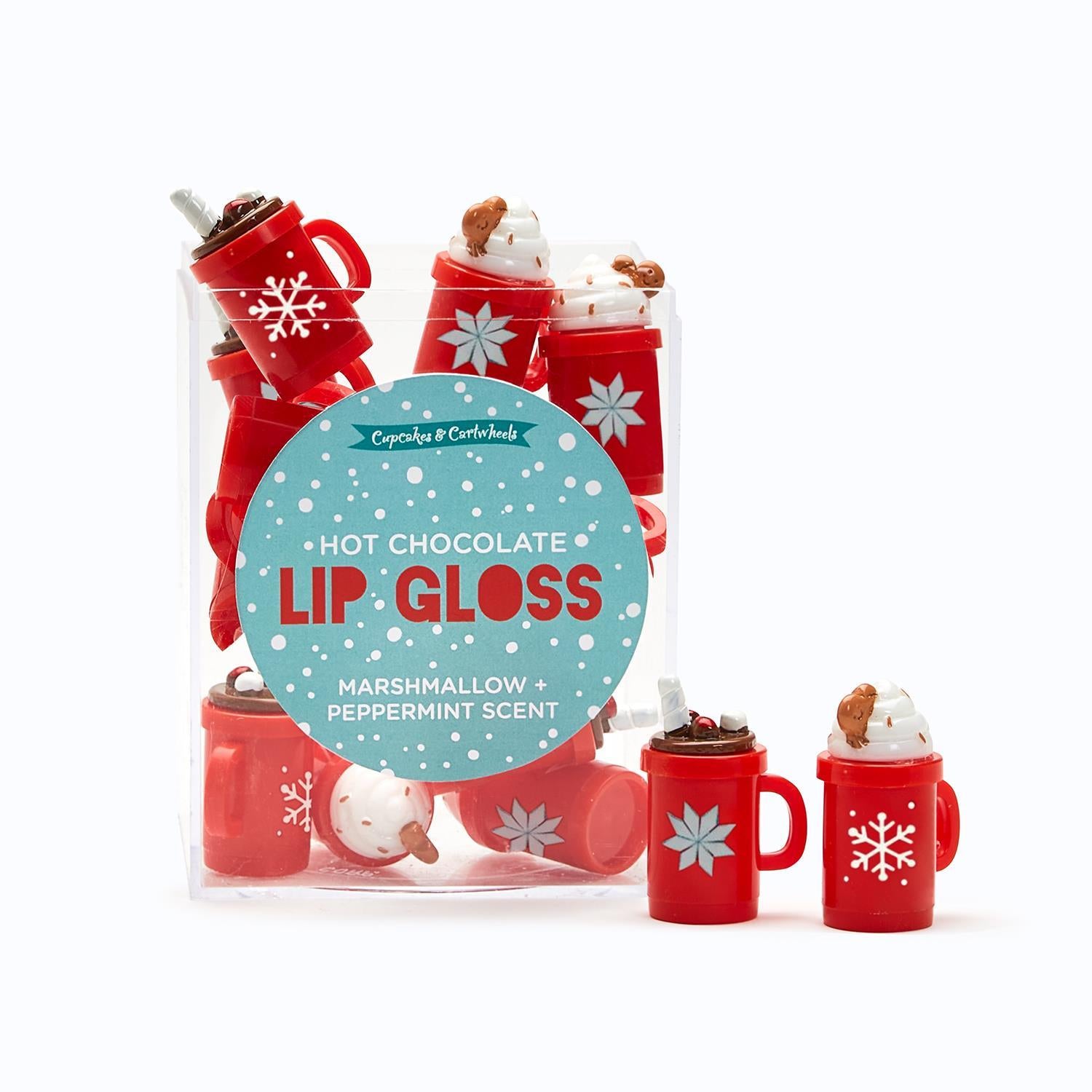 Hot Chocolate Lip Gloss Candy Cane Scent