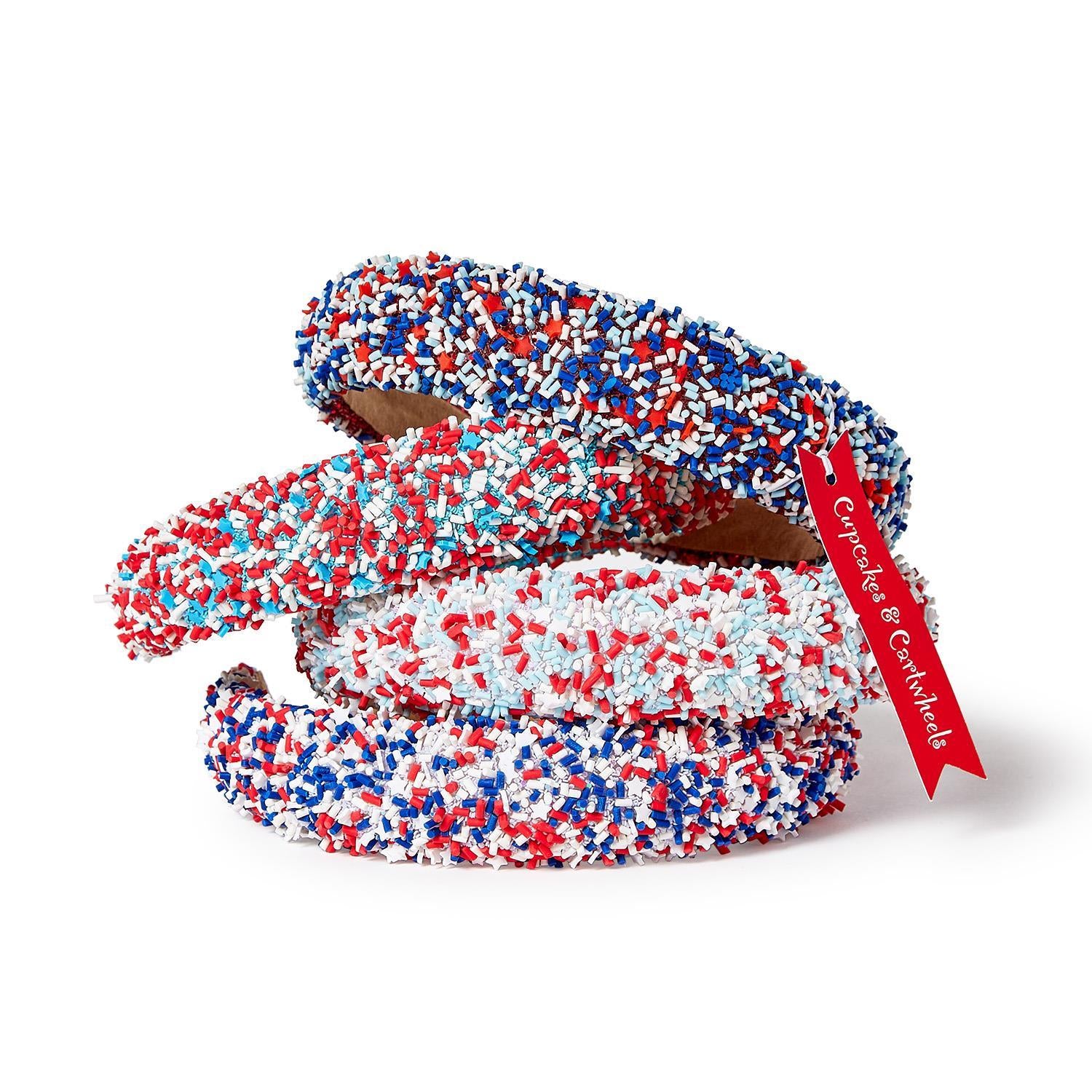 Red, White & Blue Sprinkles Headband