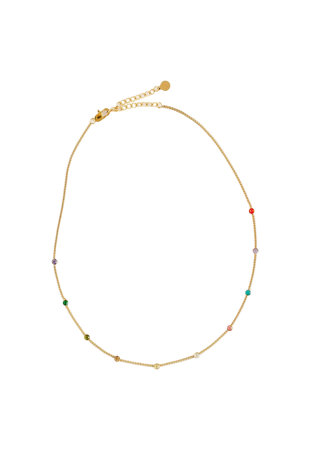 Rainbow Gem Necklace