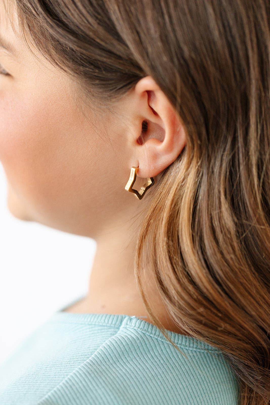 Star Hoop Earrings