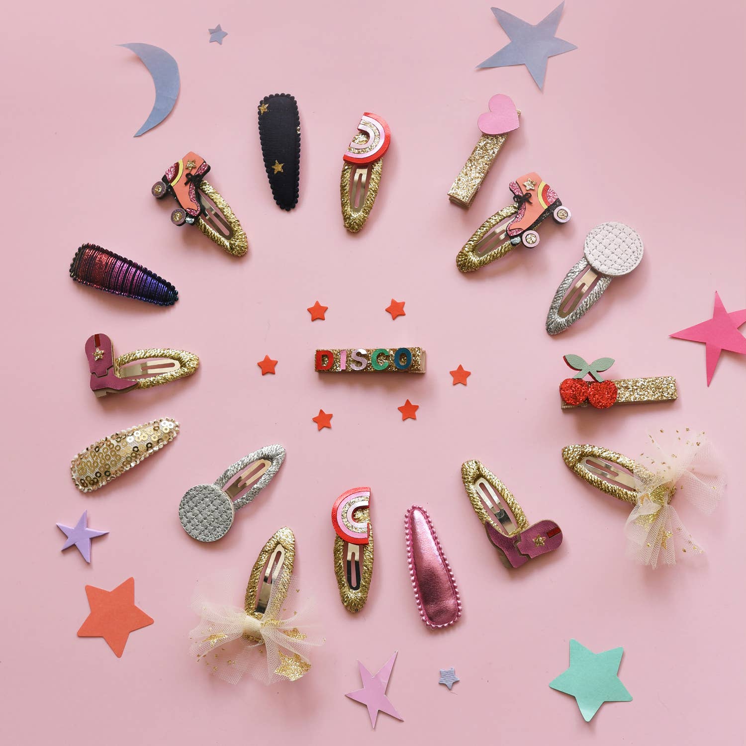 Starry Tulle Clips