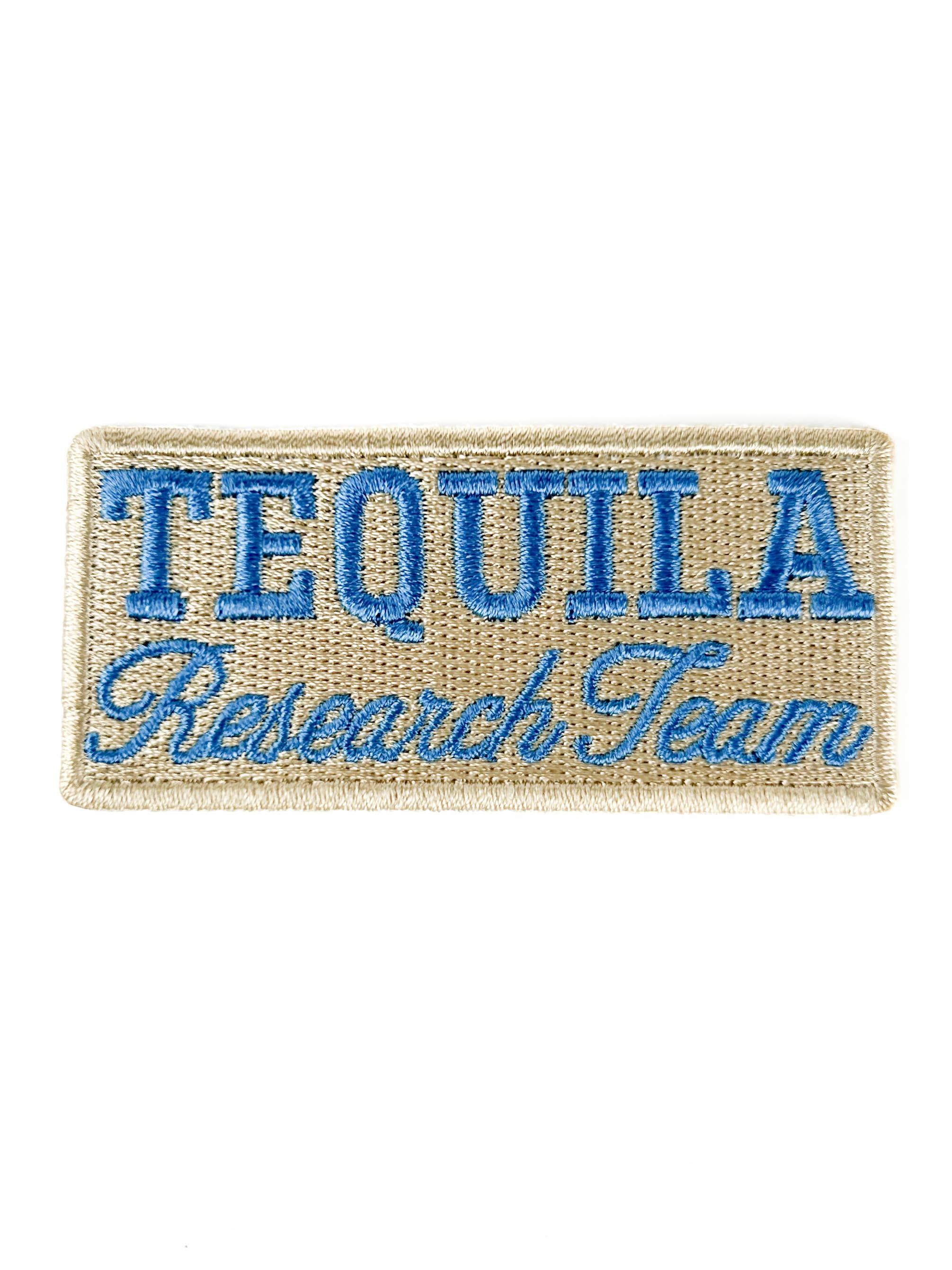 Tequila Research Team Embroidered Patch Funny Drinking Iron
