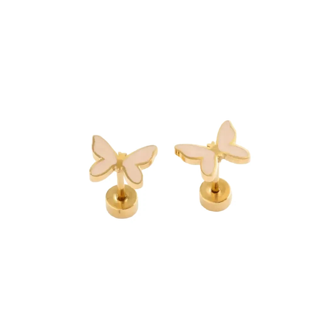 Enamel Butterfly Earrings
