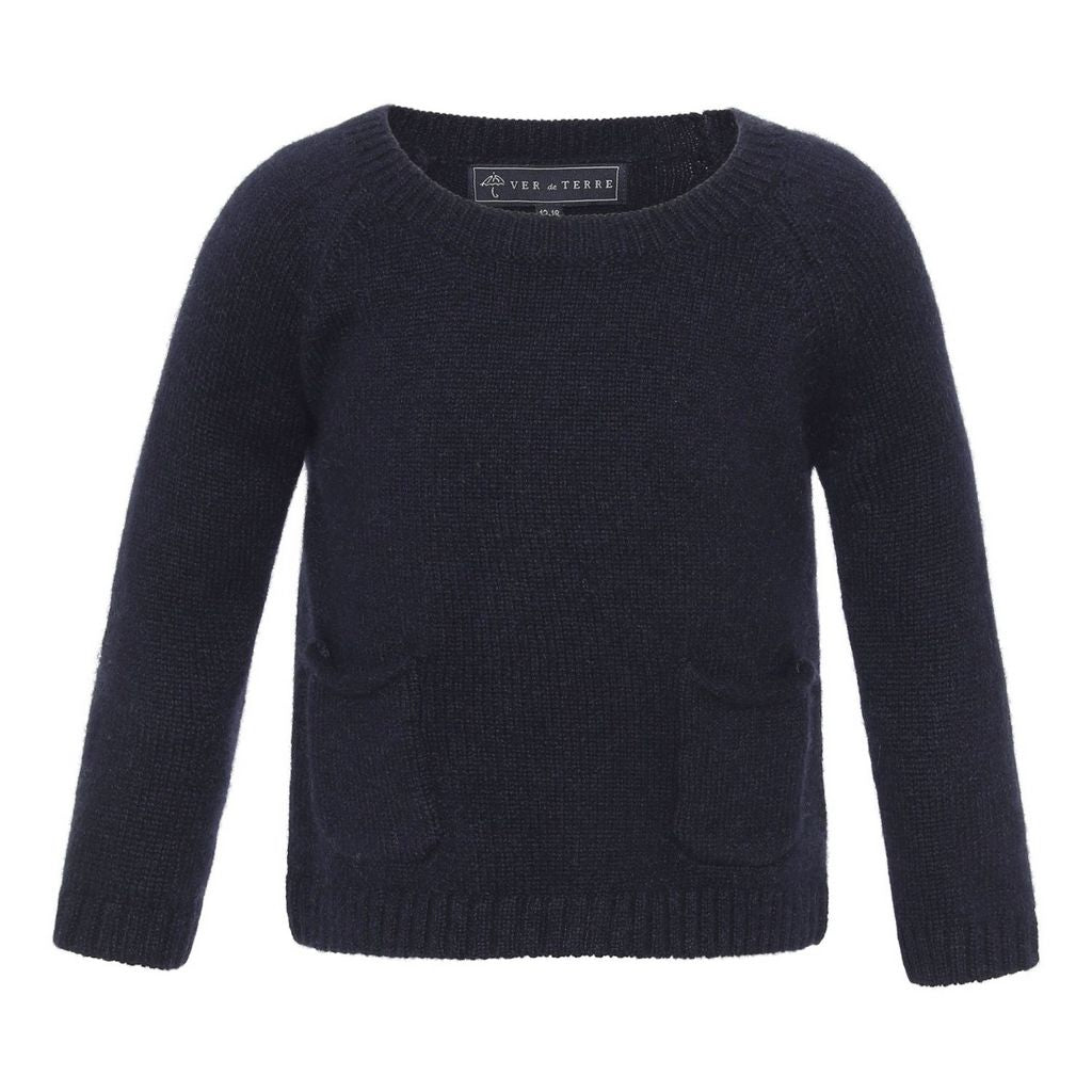 Cashmere Sweater and Ribbed Legging Set Navy