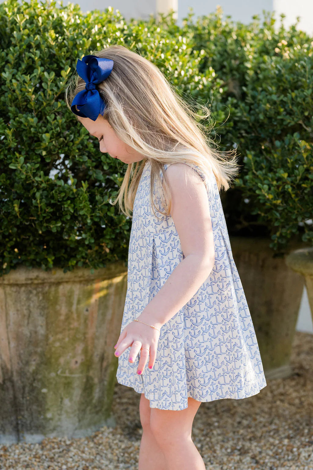 Penny Pleat Dress Anchors Knit
