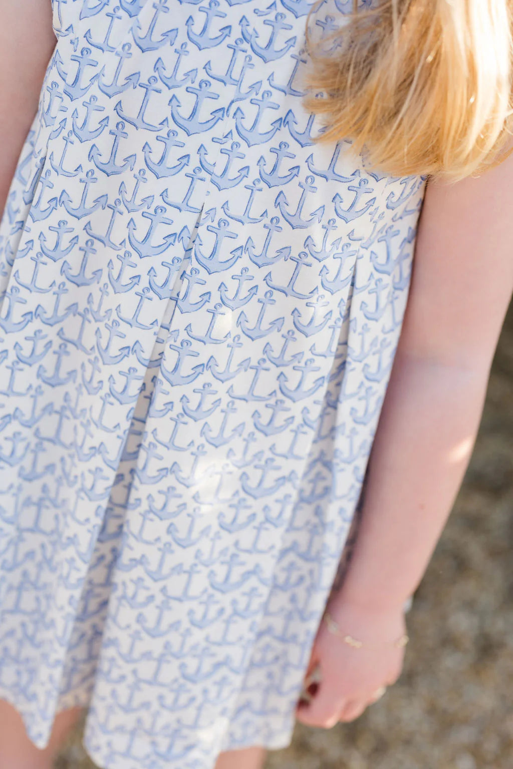 Penny Pleat Dress Anchors Knit