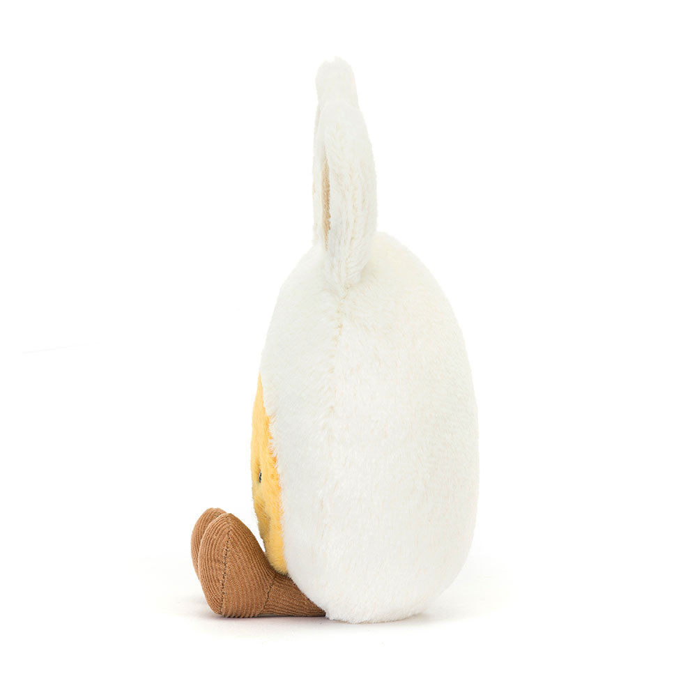 Side profile of the JellyCat Amuseables Bunny Egg Plush, highlighting its charming bunny design and plush material, an excellent addition to your collection of easter plush toys.