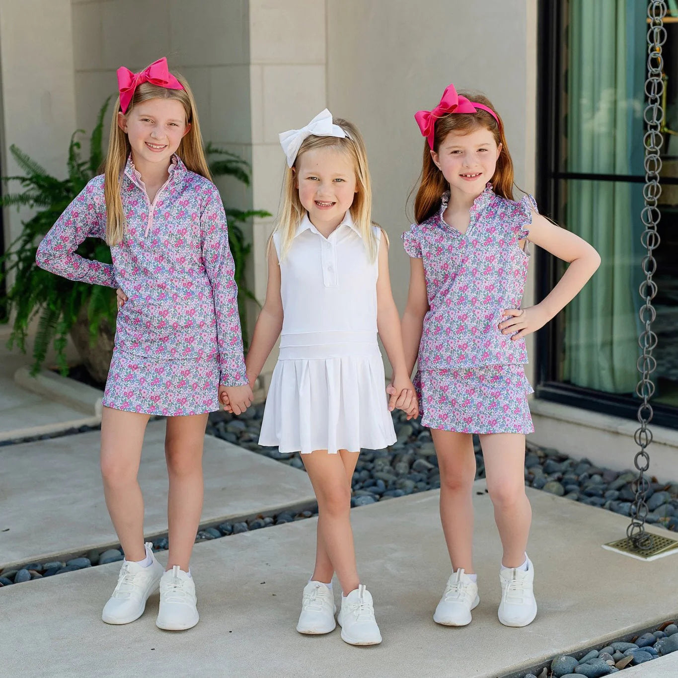 Blair Girls' Performance Pullover by LH Sport - Heirloom Floral