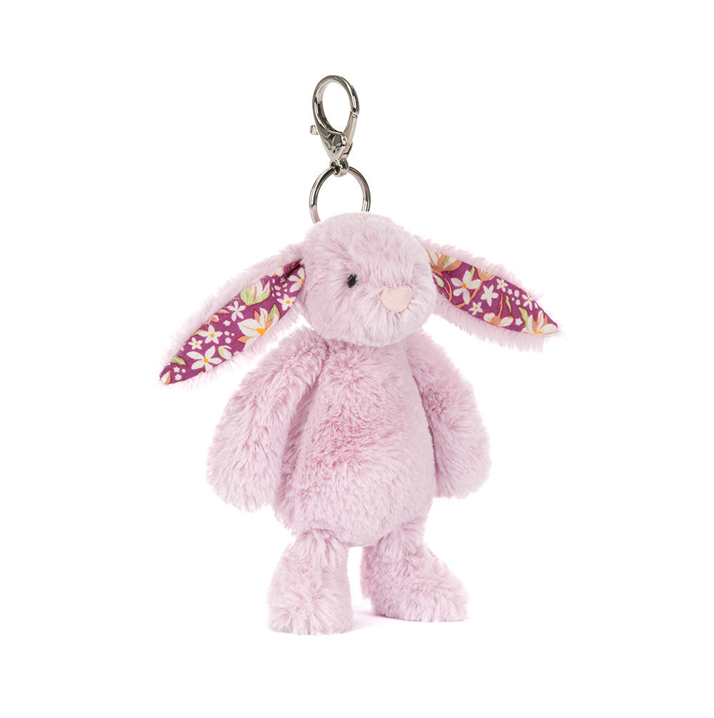 Thistlepop Blossom Bunny Bag Charm by JellyCat, a cute and colorful accessory for bags.