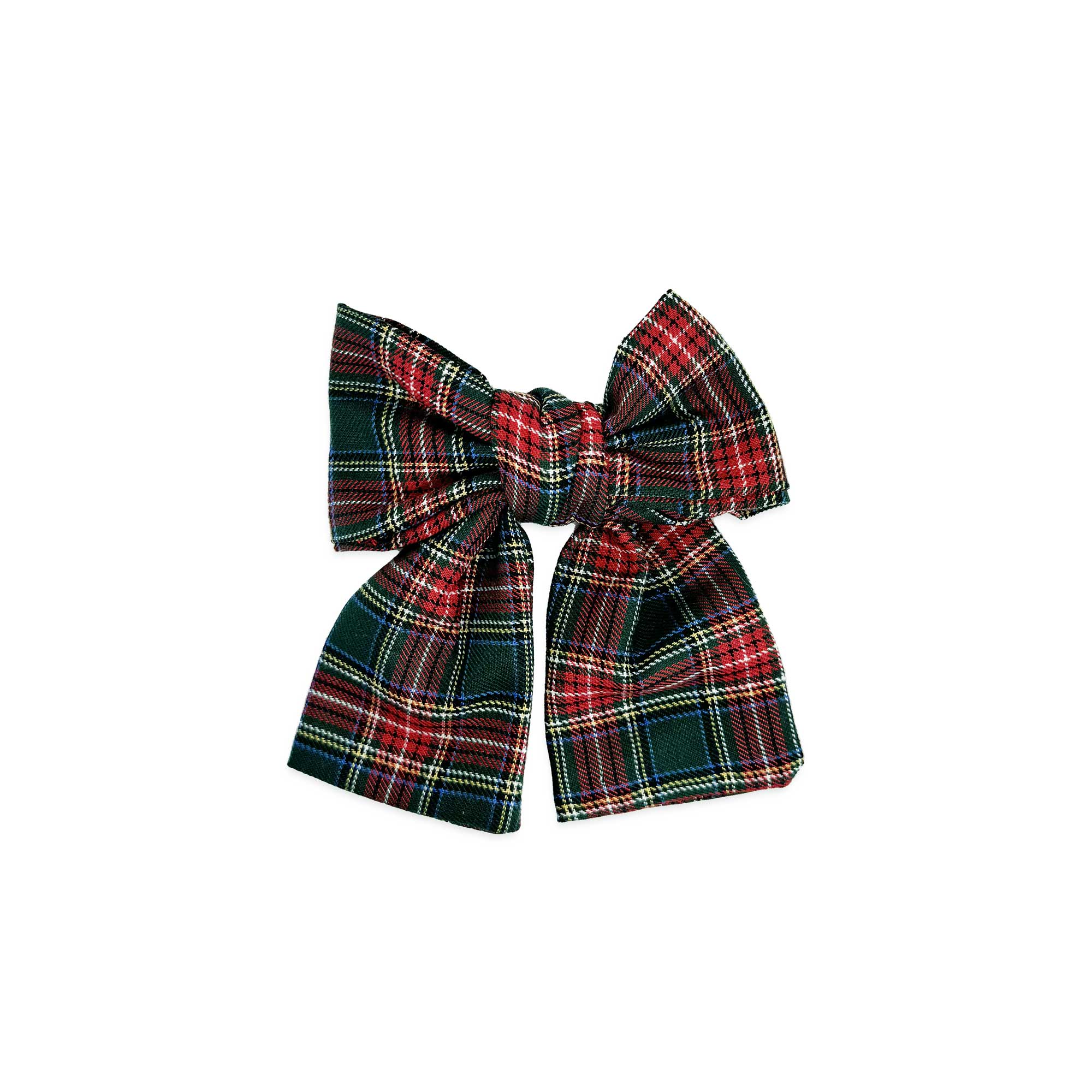Plaid sailor bow- Forest Green