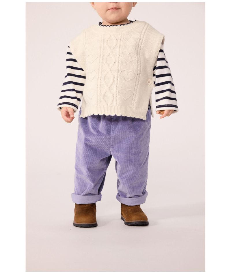 Baby Girl Corduroy Pants Purple F26