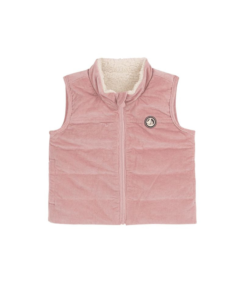 Baby Girl Corduroy Vest Pink F26