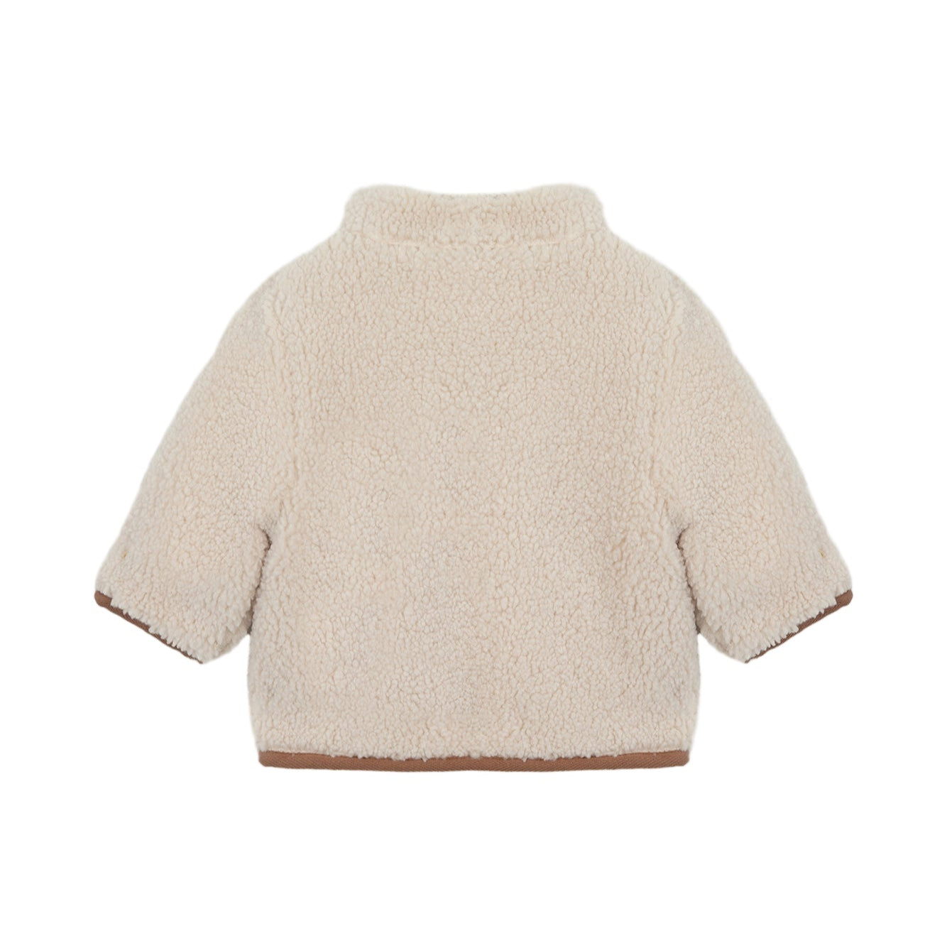 Cardigan Beige Imitation Faux Fourrure Mouton