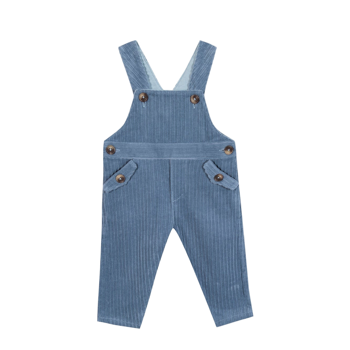 Dungaree long Blue Greyé in Velvet