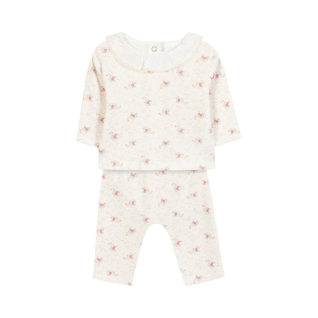 Outfit Long Ecru flowers