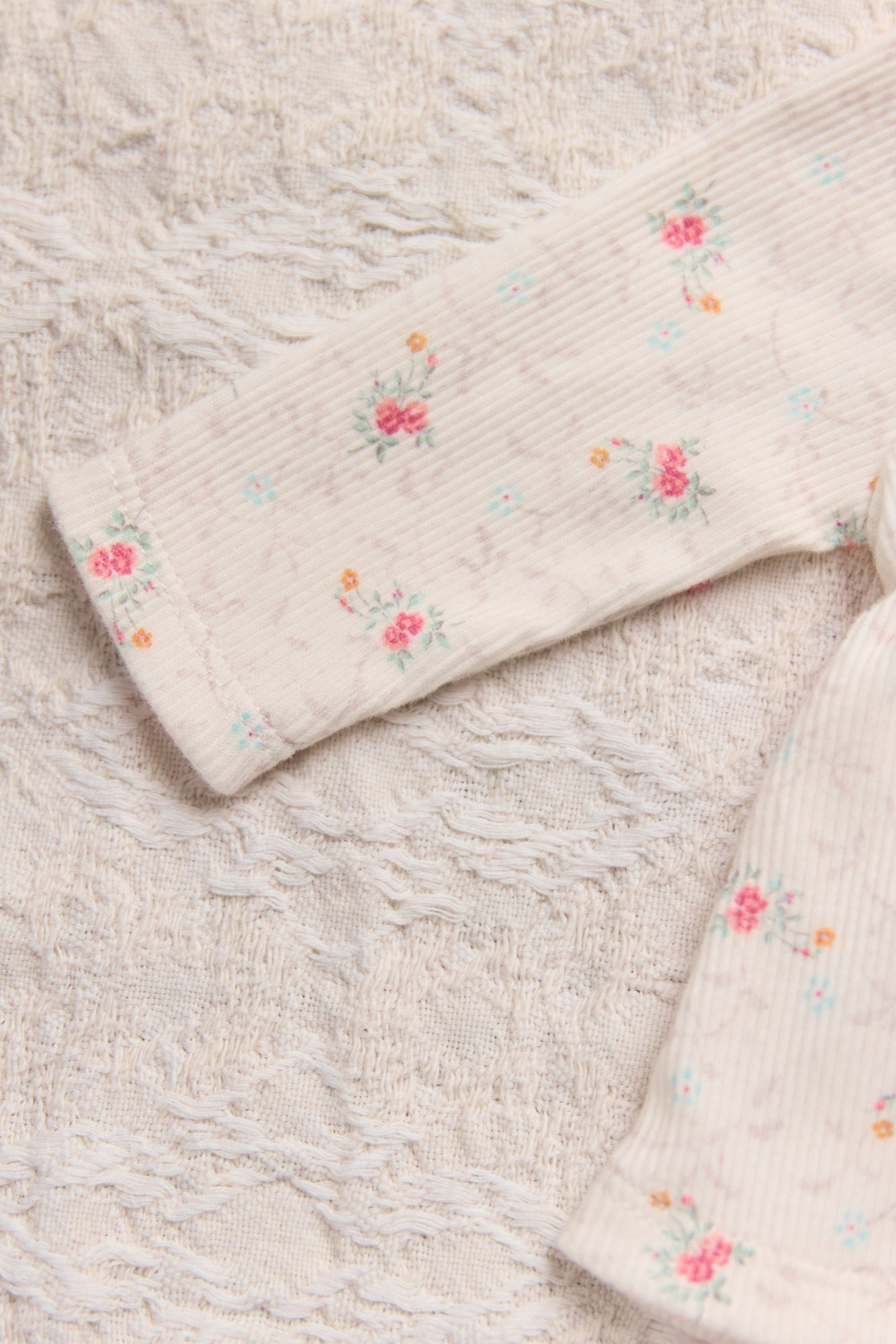 Outfit Long Ecru flowers