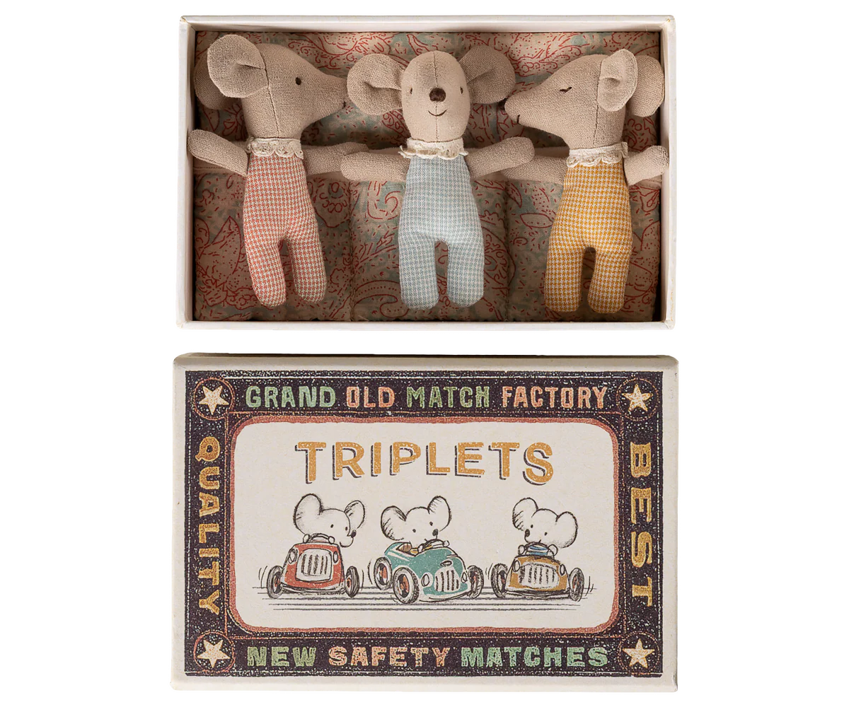 Triplets, Baby mice in matchbox- Checker